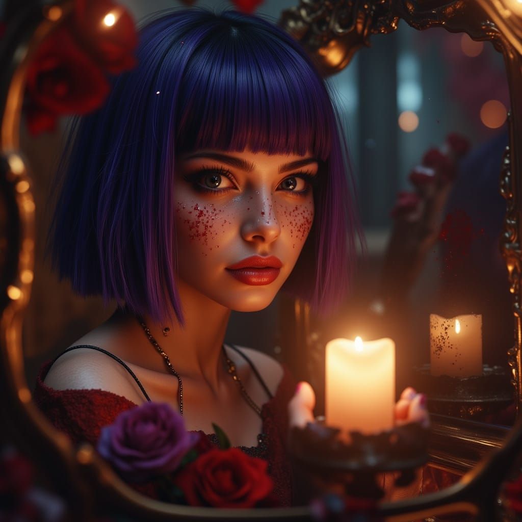 Vampire Ball Preparation at Candlelit Vanity