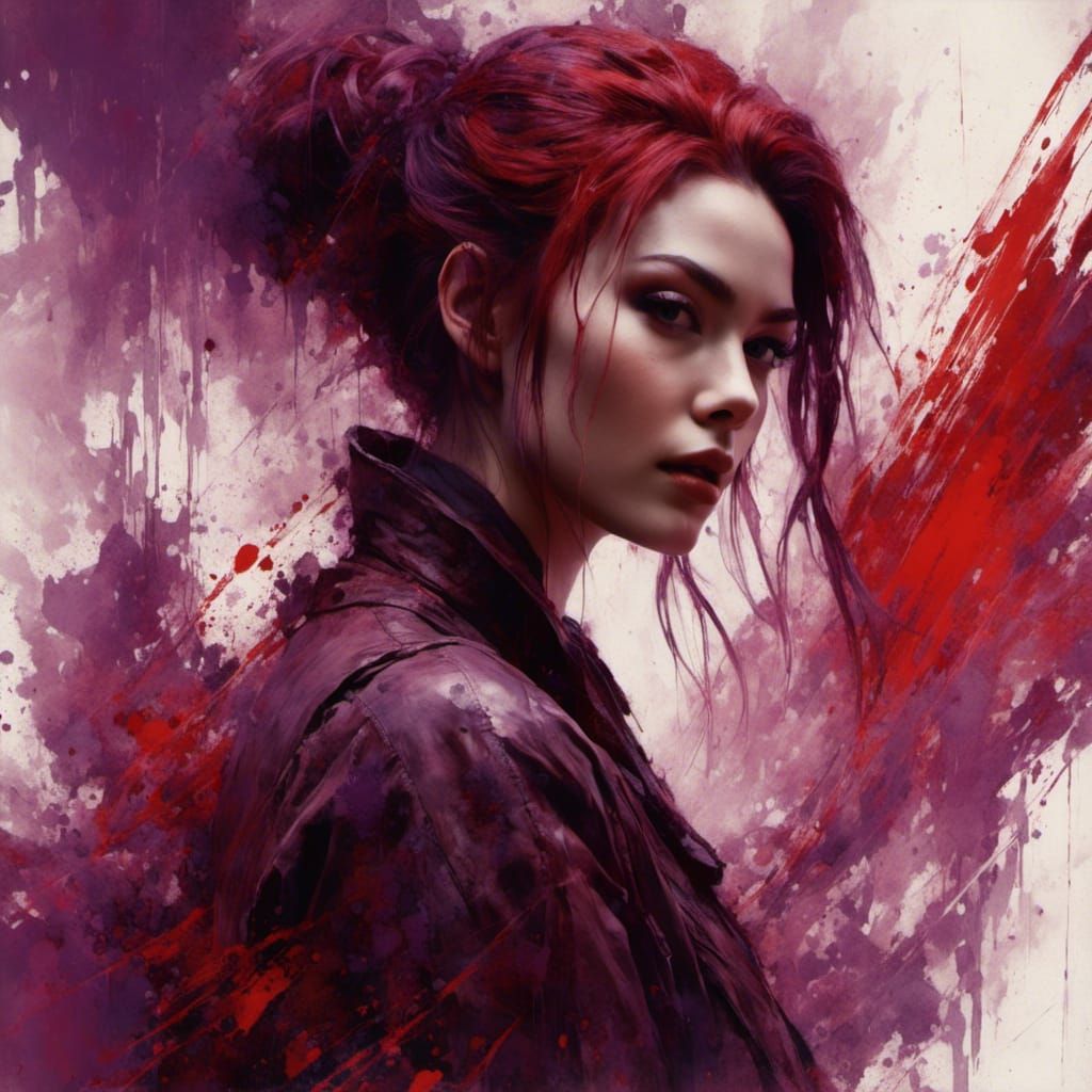 Maki Jujutsu Kaisen: Violet Pencil Sketch