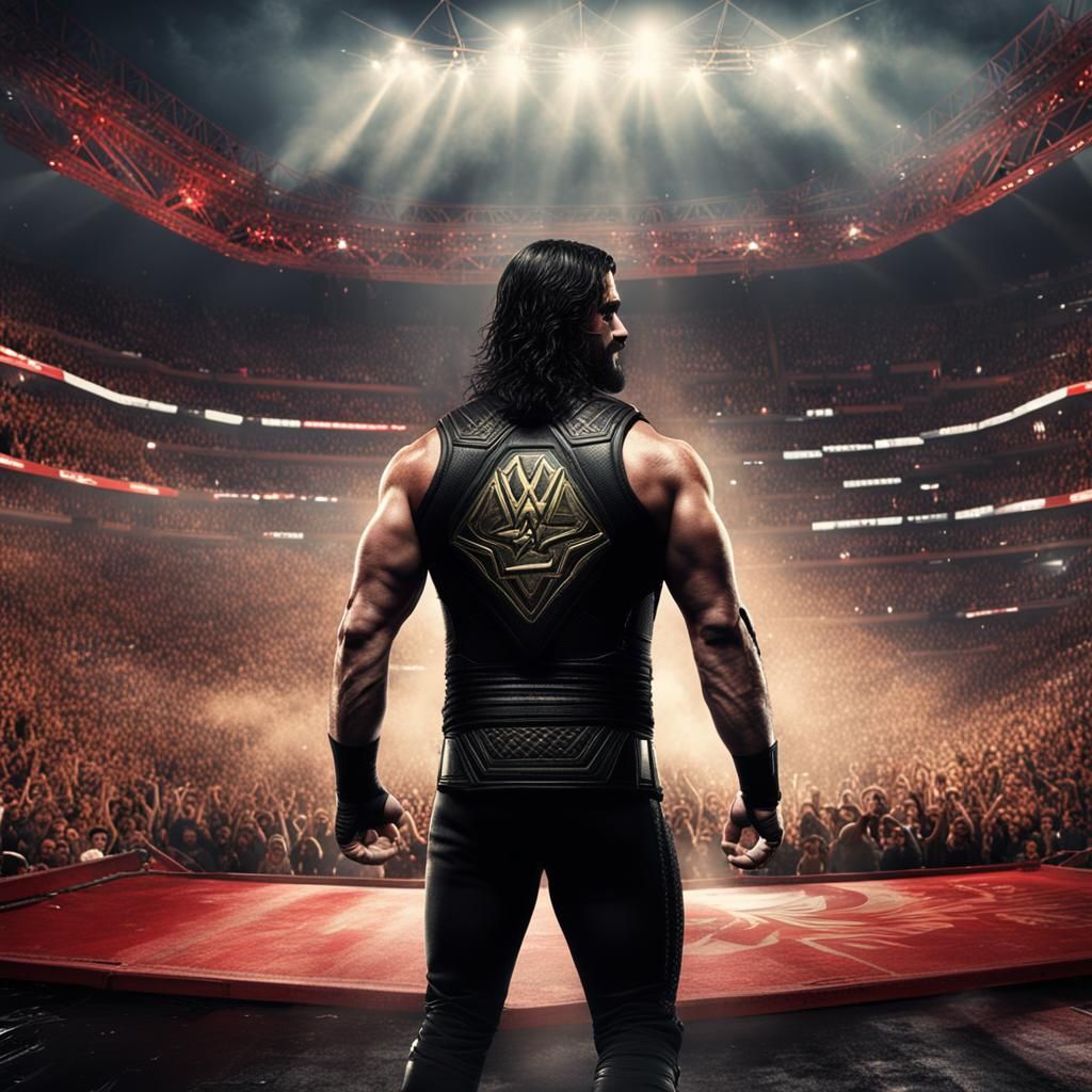 Epic Digital Painting of WWE Seth Rollins