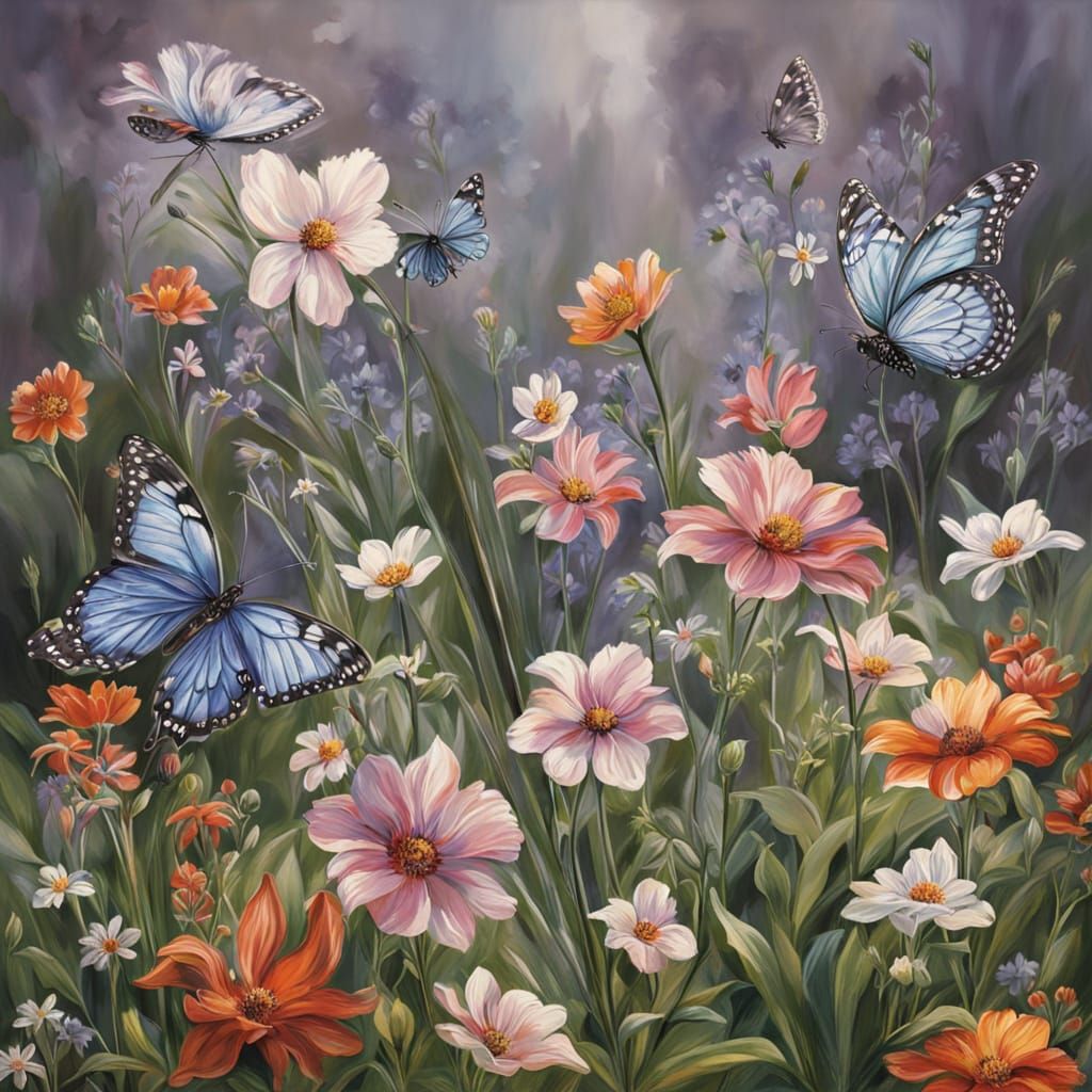 Hyperrealistic Witch Flying Over Forest at Sunset