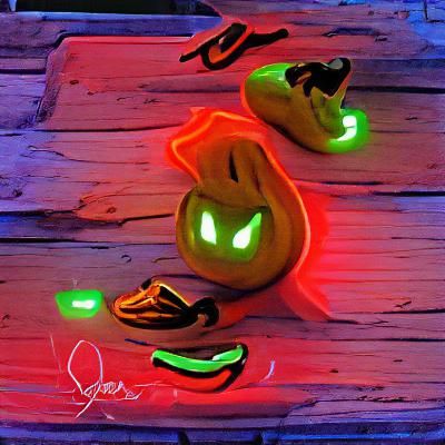 Menacing Jack-o'-Lanterns Glow in the Dark