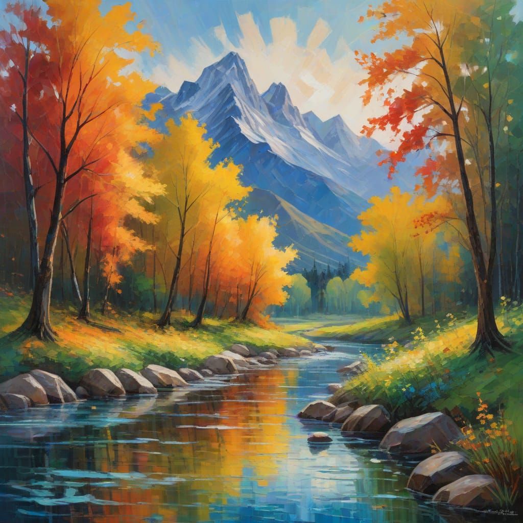 Vivaldi's Four Seasons in Vibrant, Abstract Harmony