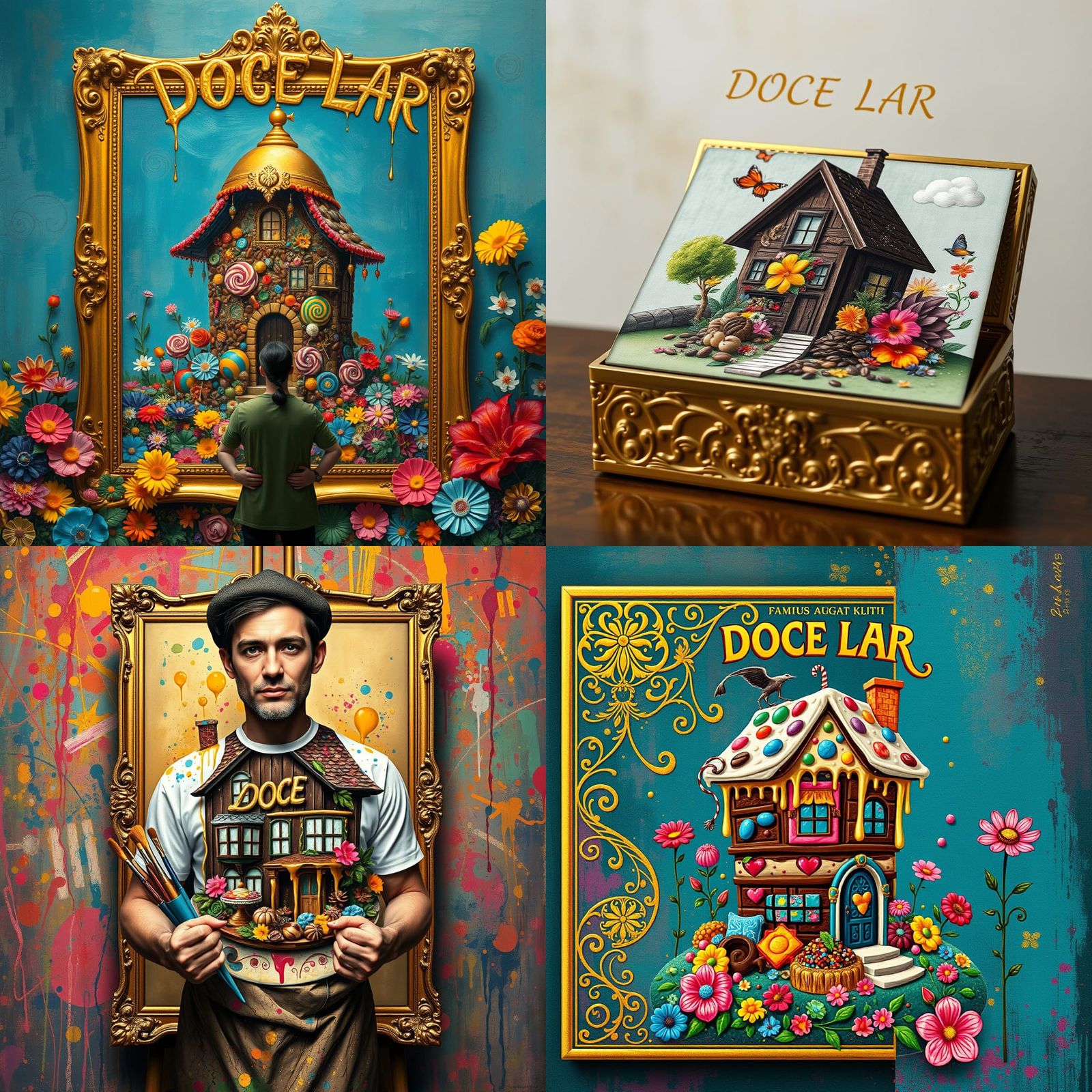 Abstract Gold Box: Chocolate House T-Shirt