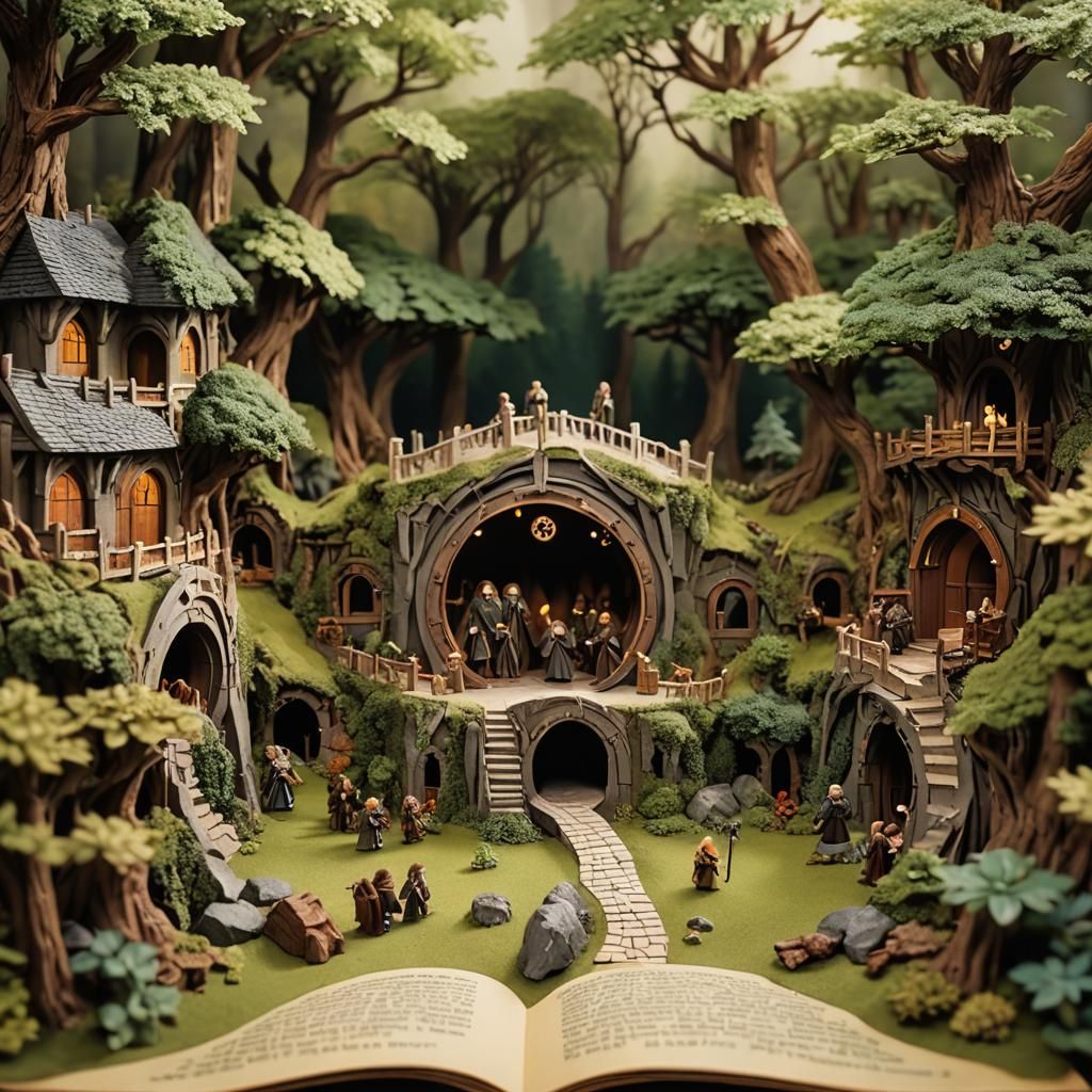 Lord of the Rings Pop-Up Book, Photography