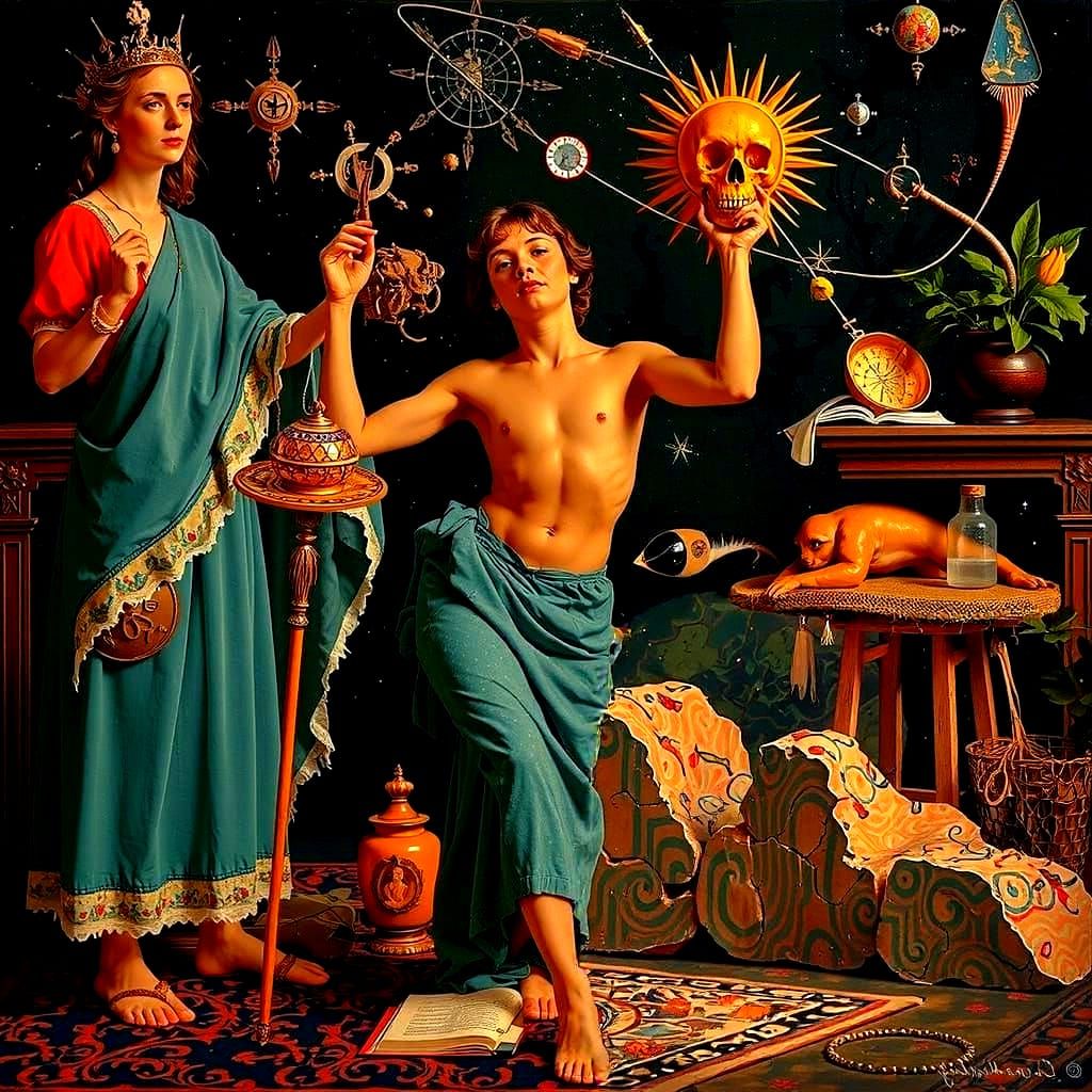 Abstract Sciences: A Conceptual AI Visualization