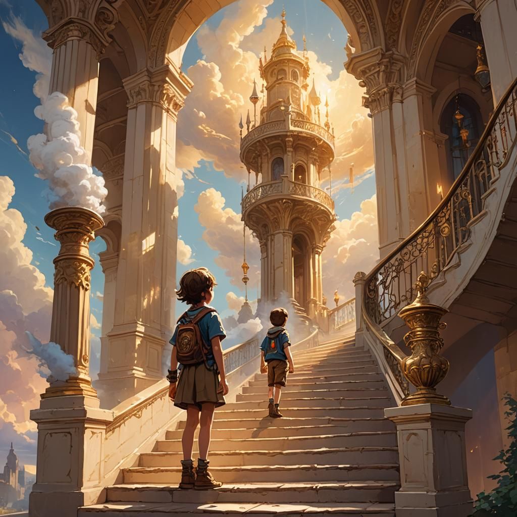 Fantasy Stairway to Heaven Concept Art