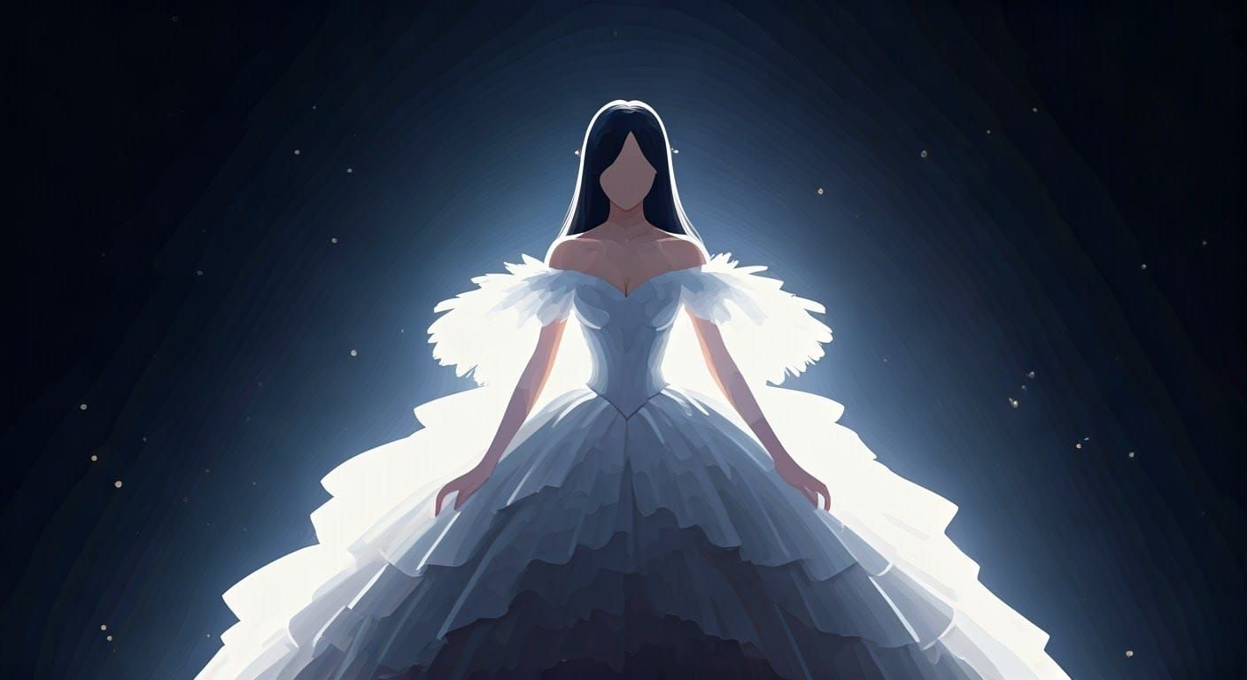 Whimsical Digital Anime Painting in Early Amalgamation Aesth...