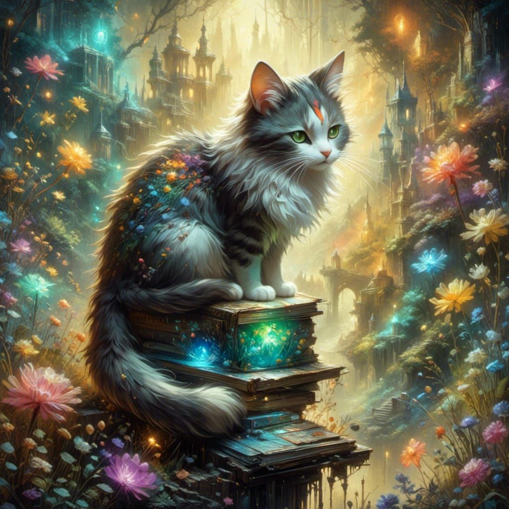 Magical Cat.... with two tails, because magical must be stored somewhere.