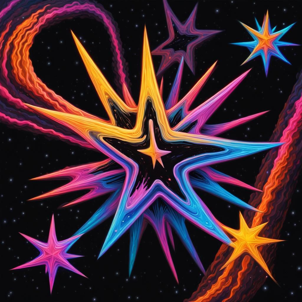 Impasto Newborn Star with Electromagnetic Coils