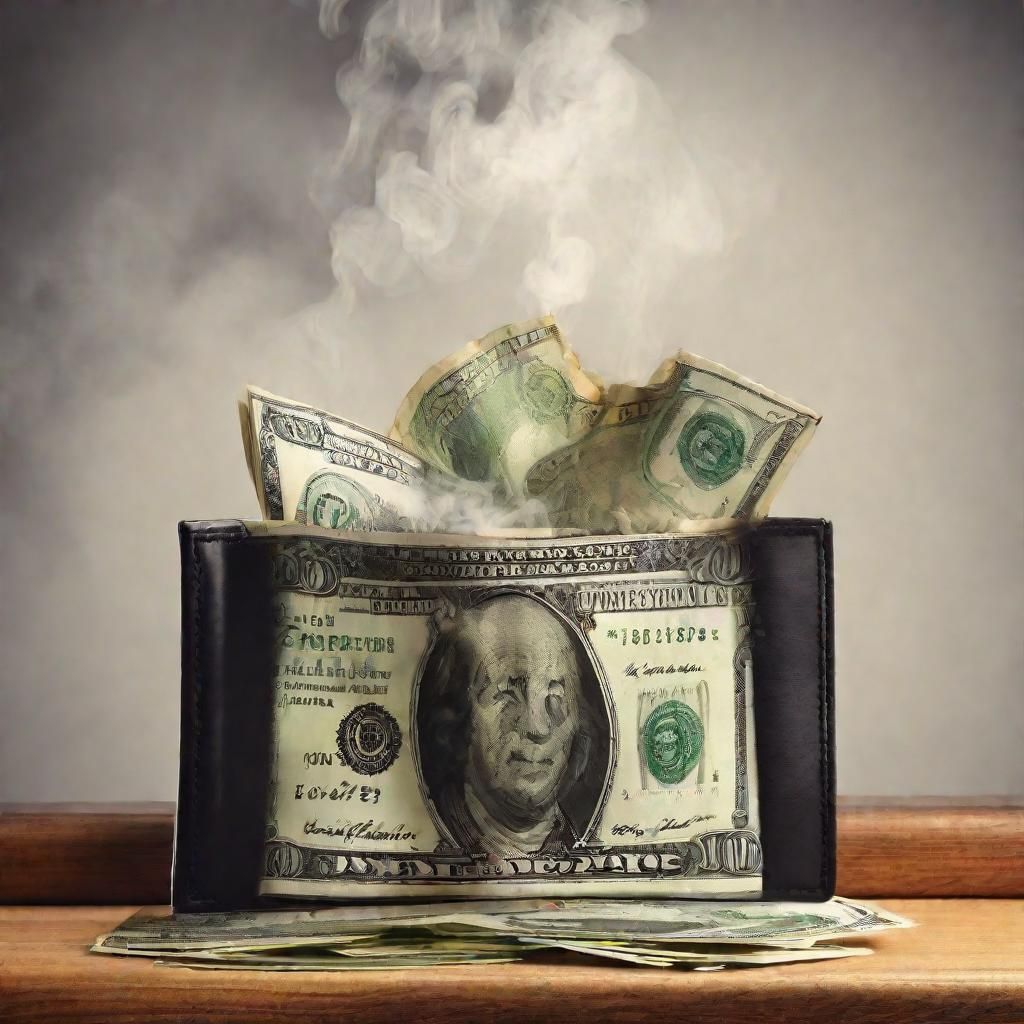 Money Burning in a Billfold