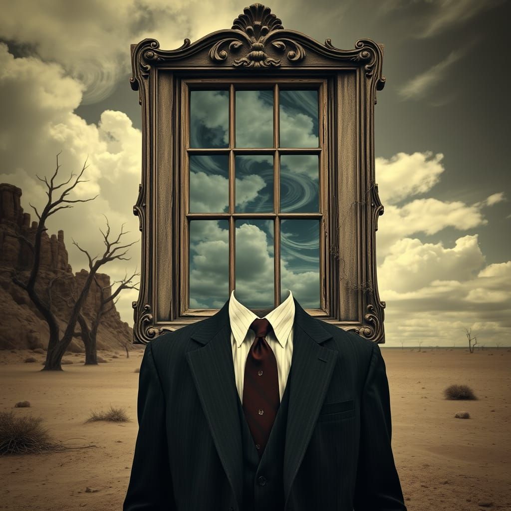 "Man with a Window Head" (3)