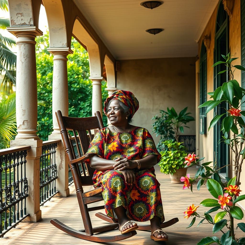 Warm Afternoon on a Colonial Veranda