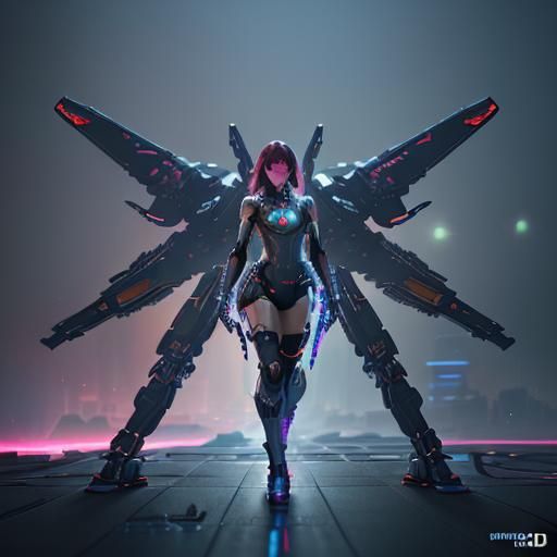 Nintendo Switch as Anime Girl in Cyberpunk Style