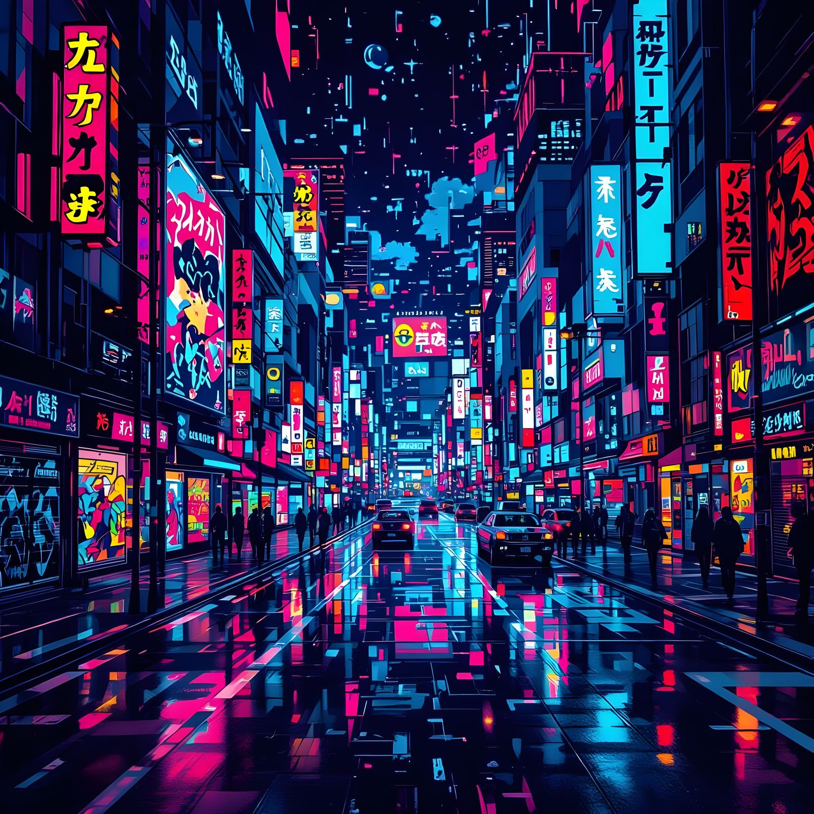 Tokyo City Wall Art Painting
