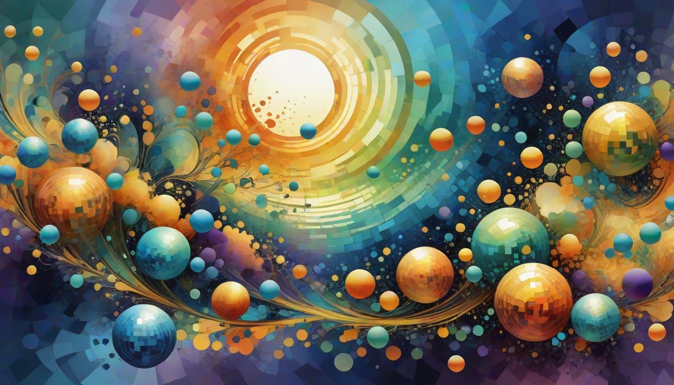 Elegant Fractal Cityscape in Vibrant Hues