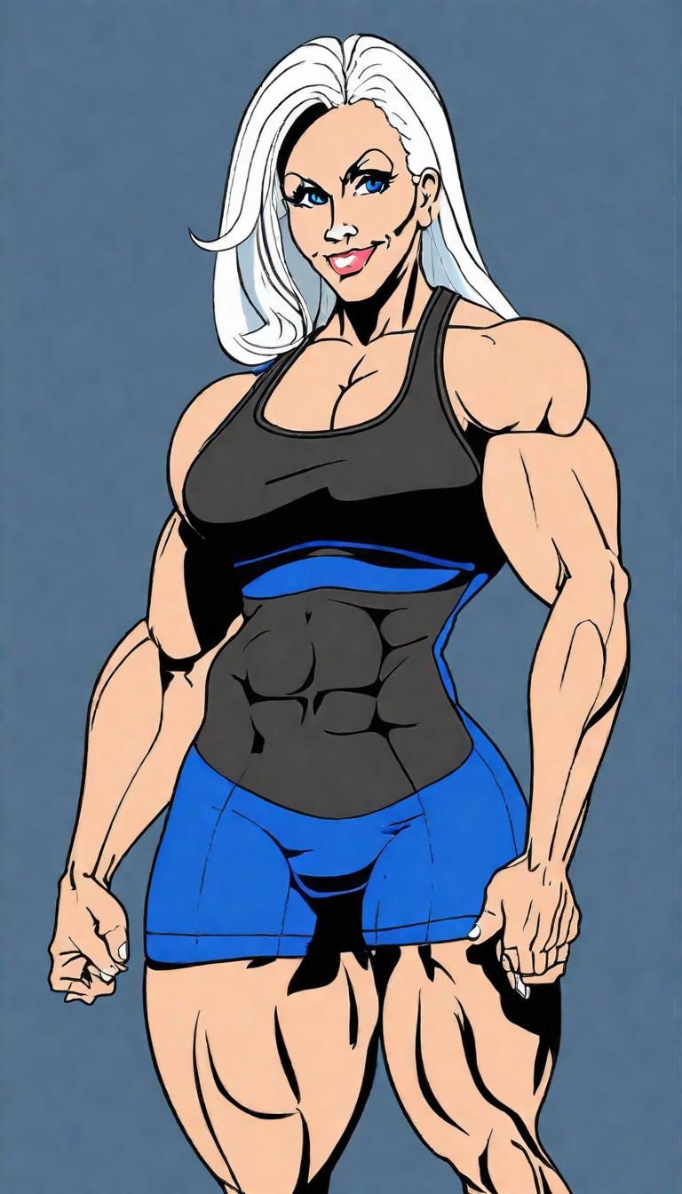 Anime Illustration: Andrulla Blanchette in Steampunk Exosuit