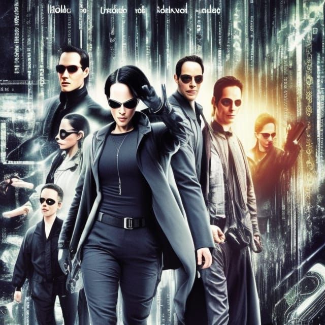 Minimalist Matrix Digital Art