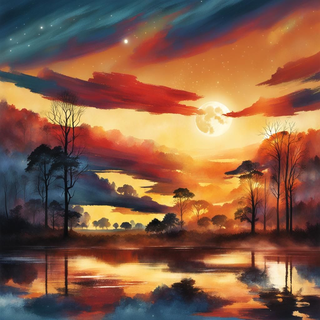 Abstract Moonshadow Visualization