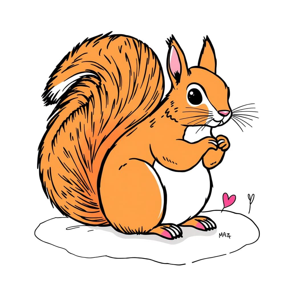 Colorful Squirrel: An AI Interpretation