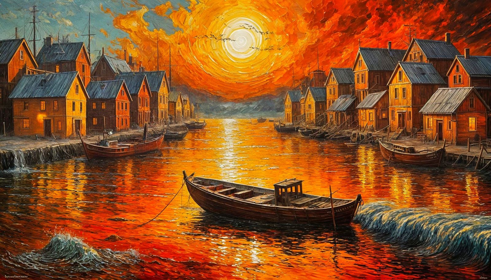 Rustic Fishing Village