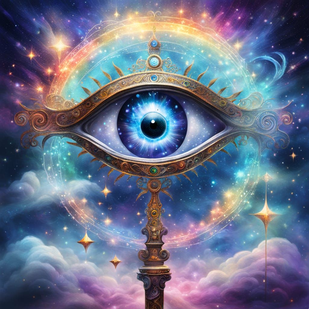 Cosmic Eye Mage with Sparkling Wand