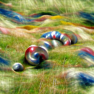 Marbles Rolling in a Sunny Meadow