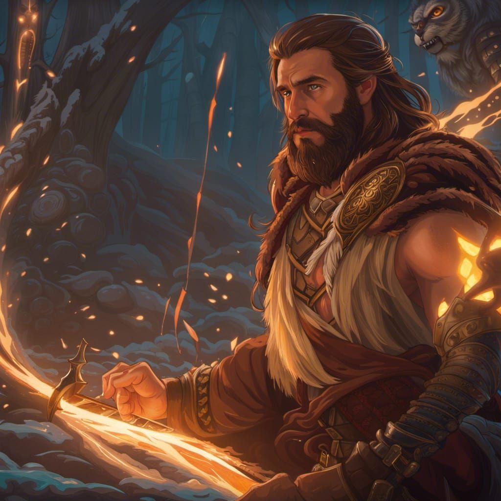 Fantasy Druid Concept Art in Deep Color