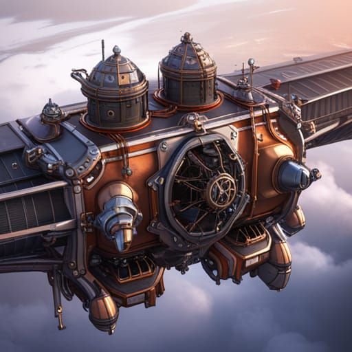 Steampunk Airships in Dungeons and Dragons World