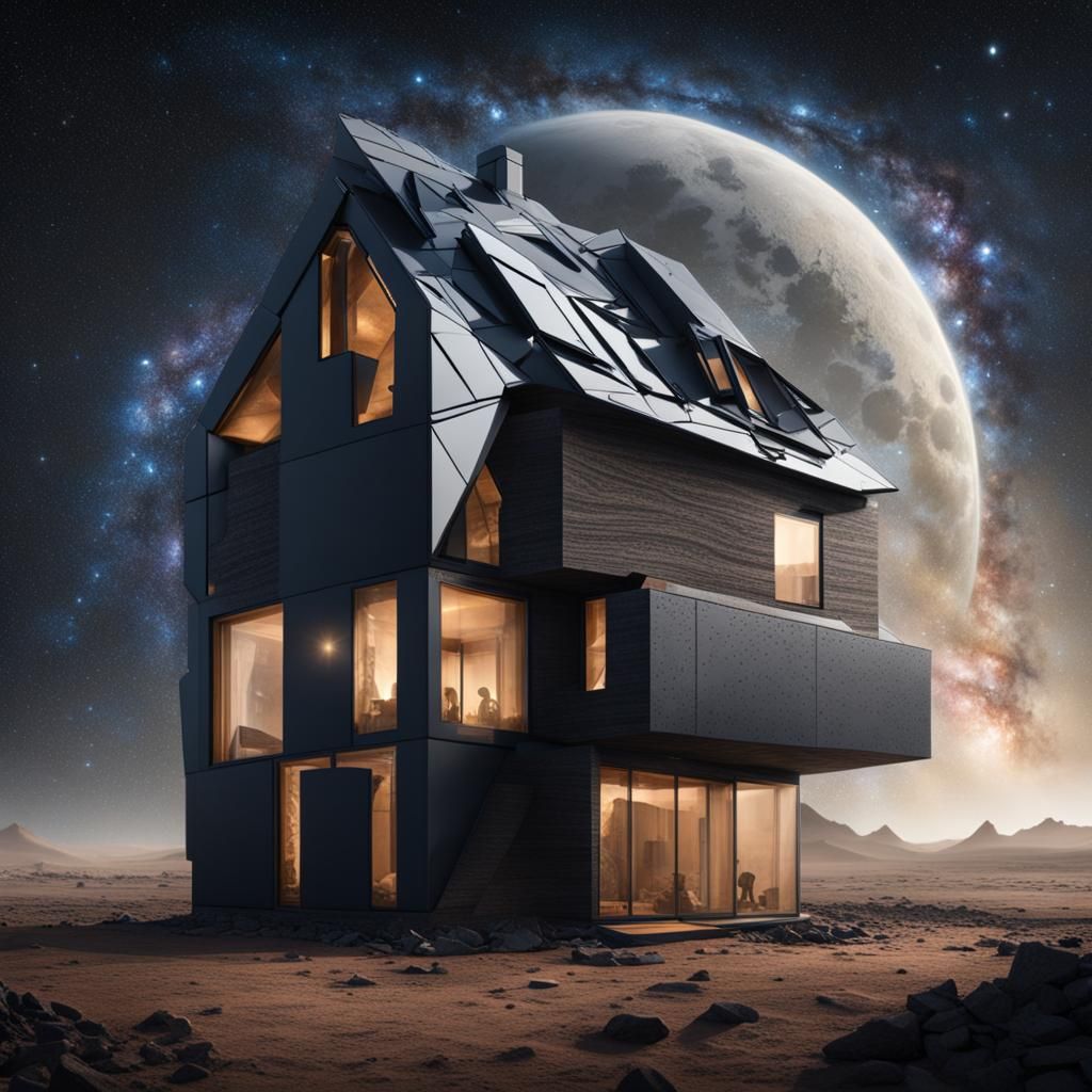 House in Space with Alien Inhabitants