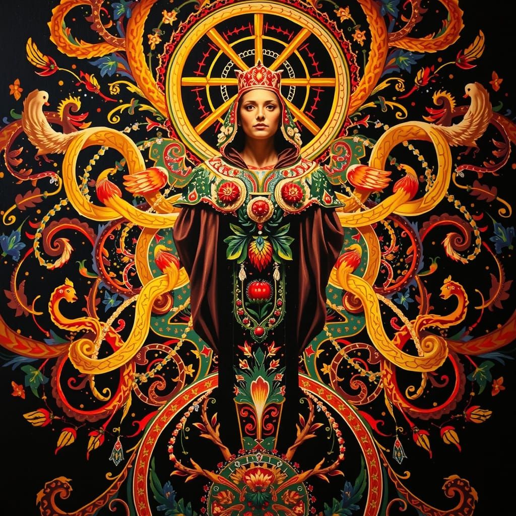 Masterpiece Painting of Beauty and Truth