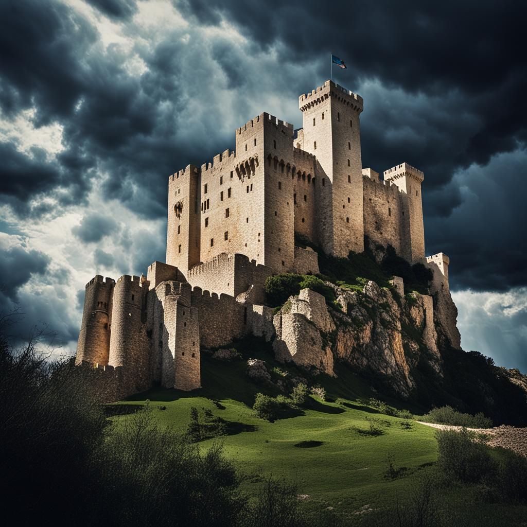 Dramatic View of Castillo de Peñíscola