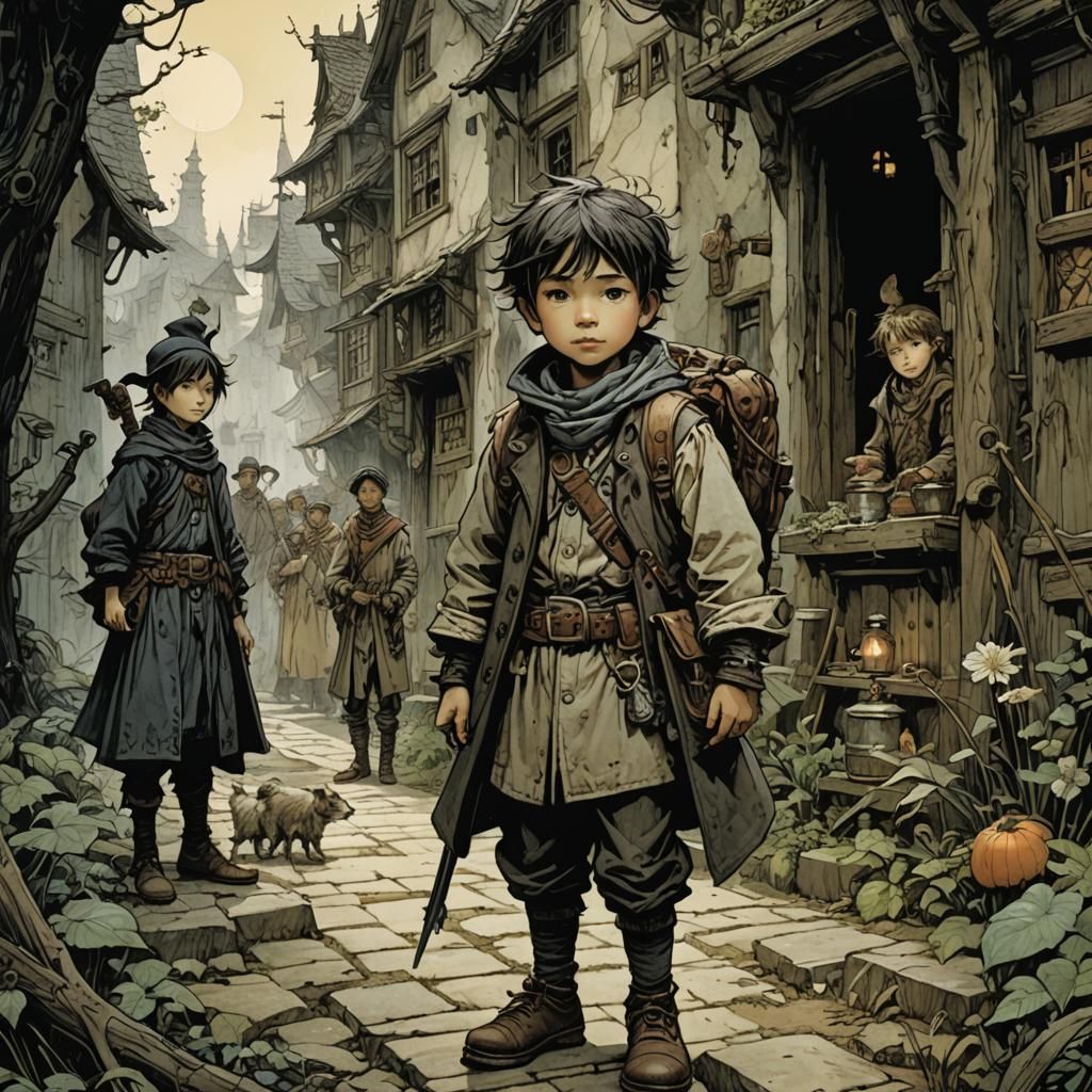 The Little Outsider: Whimsical Illustration