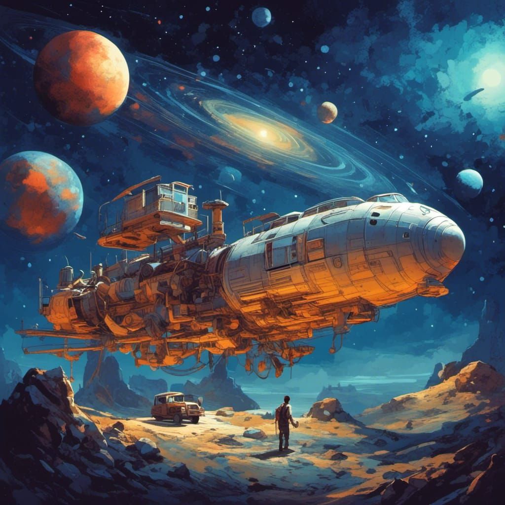 Galaxy Express in Solid Cel Style