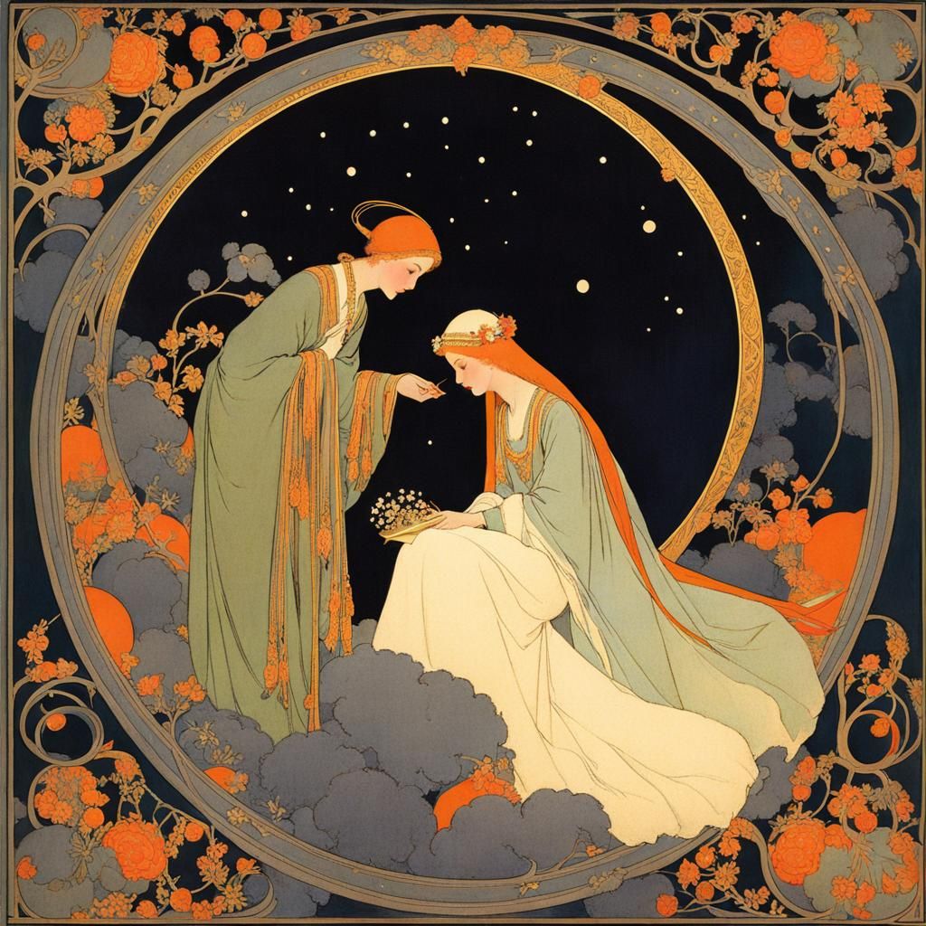 Ethereal Illustration in the Style of Lathrop