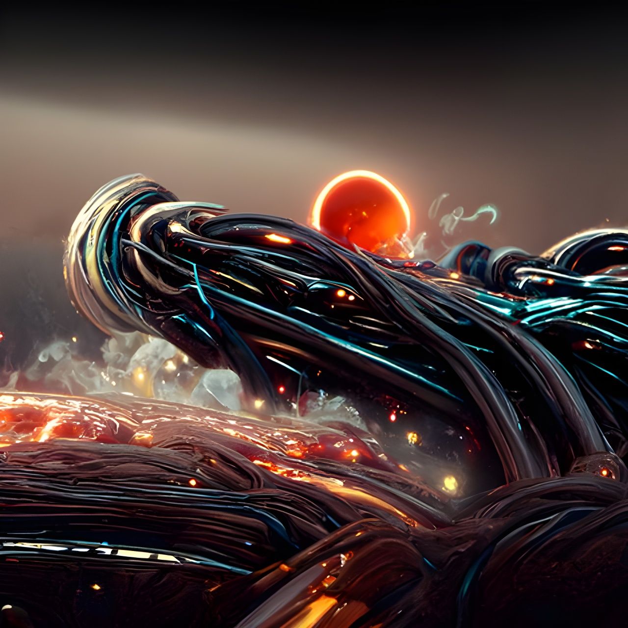 Pulsating Cosmic Engine in Deep Space