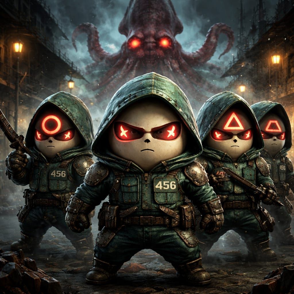 Medievalpunk Warrior Eggs Face Off in Fighter Suits