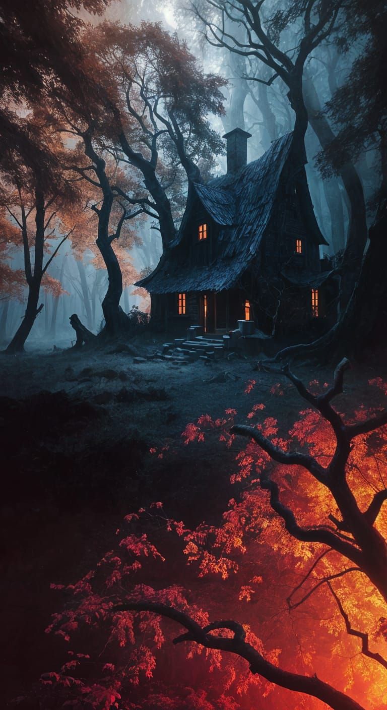 Eldritch Magic Door in Ominous Woods