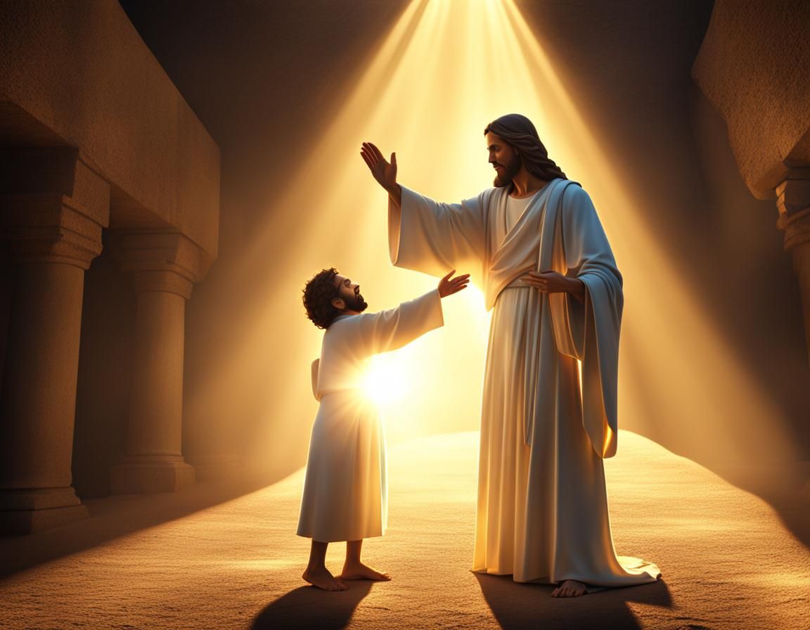 Christ's Compassion: A 3D Render in 4K