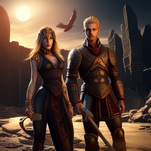 Fantasy Shifters in Detailed Matte Painting