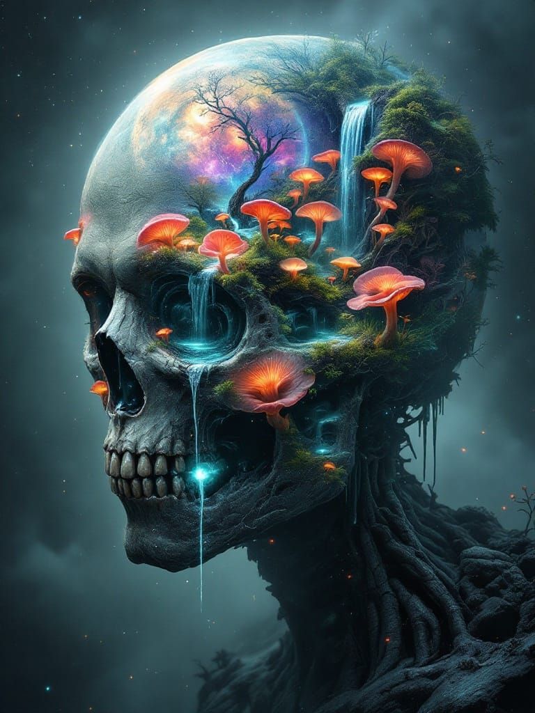 Fractal Apocalypse in a Zombie's Mind