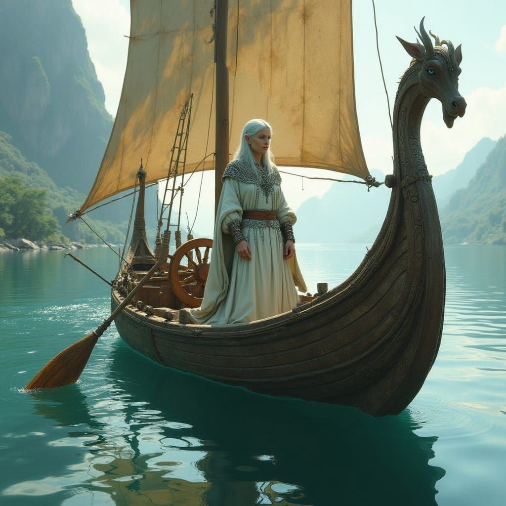 Ethereal Knarr Sails Montelago's Mystical Waters