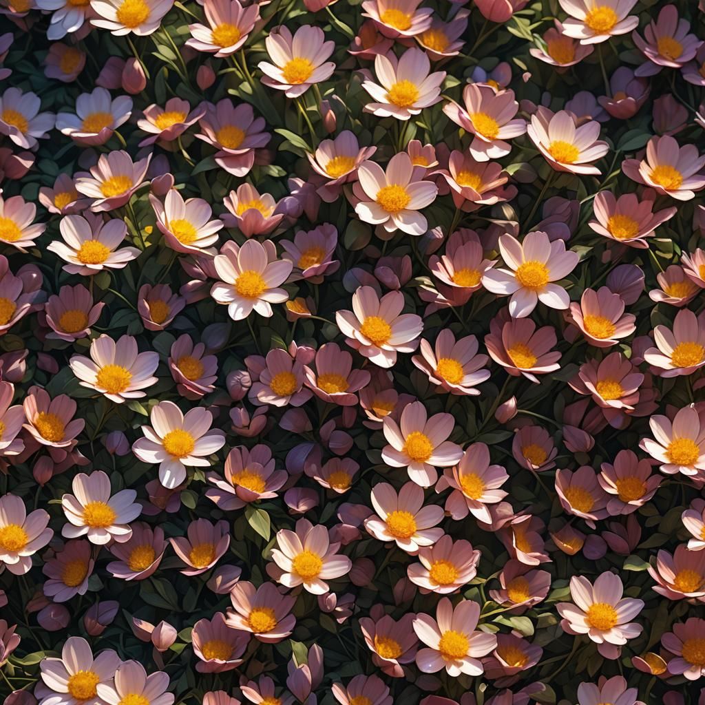 Blooming Female Petal in Sunlight: Detailed Macro