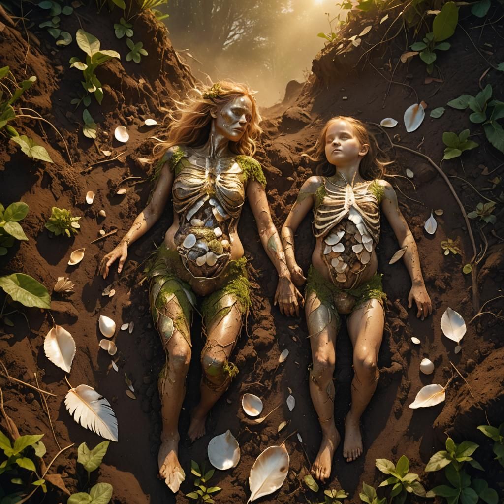 Surreal Decomposition: Life from Earth in Golden Light