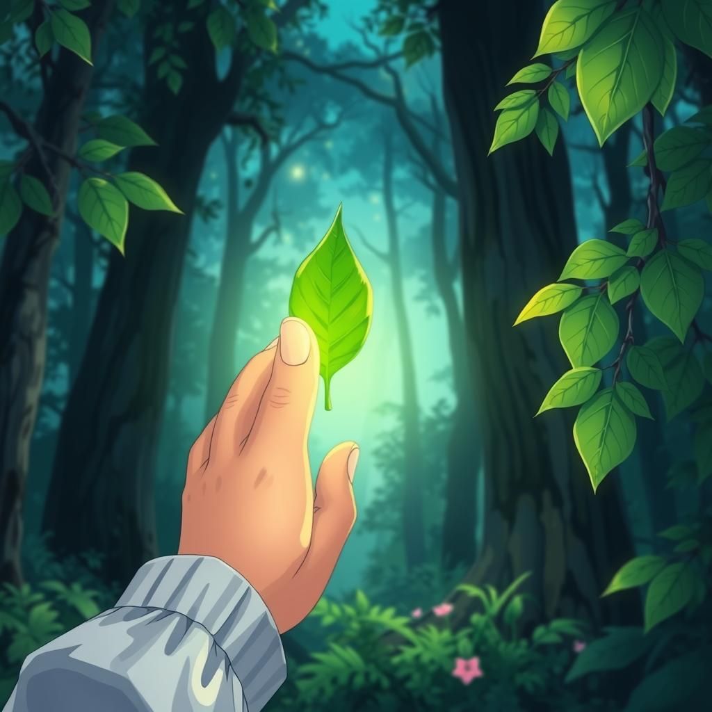 Enchanted Forest: Girl's Thumb Turns Green