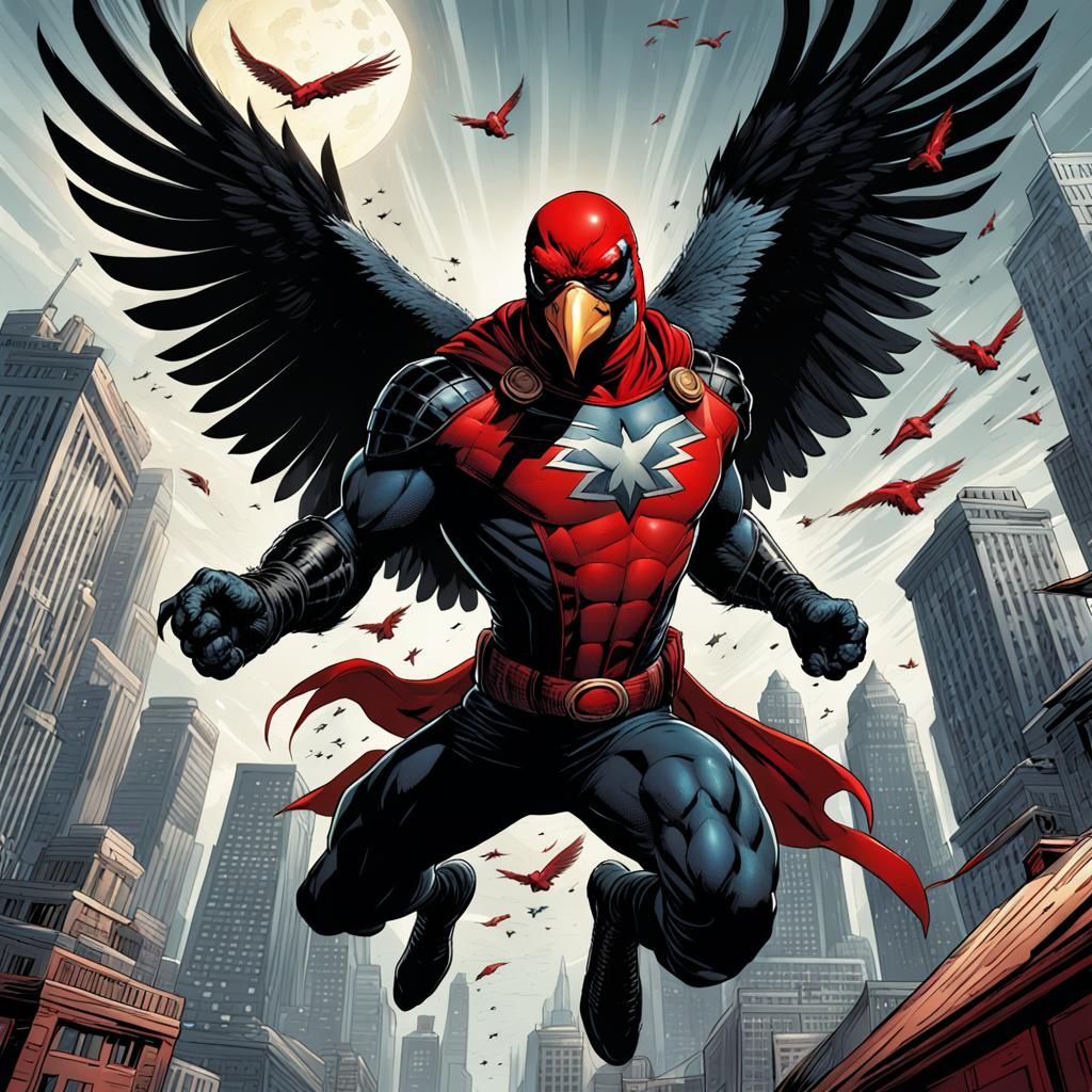 The Buzzard: Comic Book Supervillain in Flight