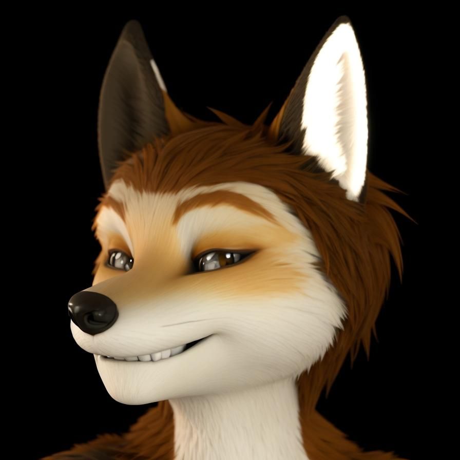 Smiling Humanoid Fox in Realistic 3D Animation