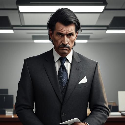 Bureaucratic Official in Dutch Masters Style