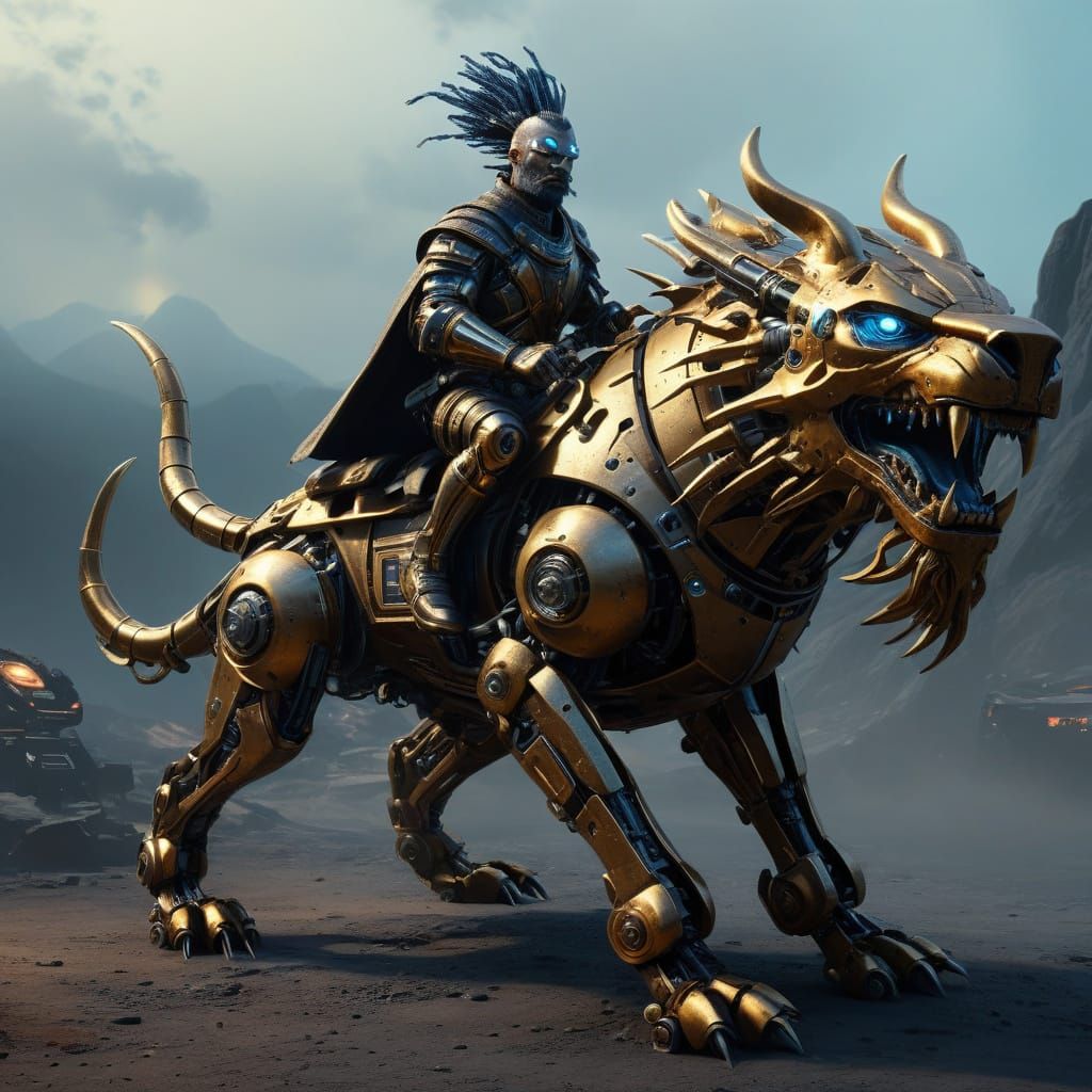 The Steel General Conquers the Cosmos on a Diamond Hoofed Be...