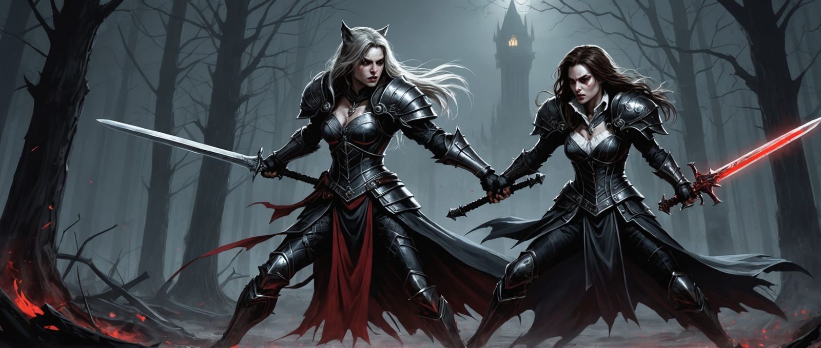 Werewolf Knight vs Vampire Knight: Sinister Battle