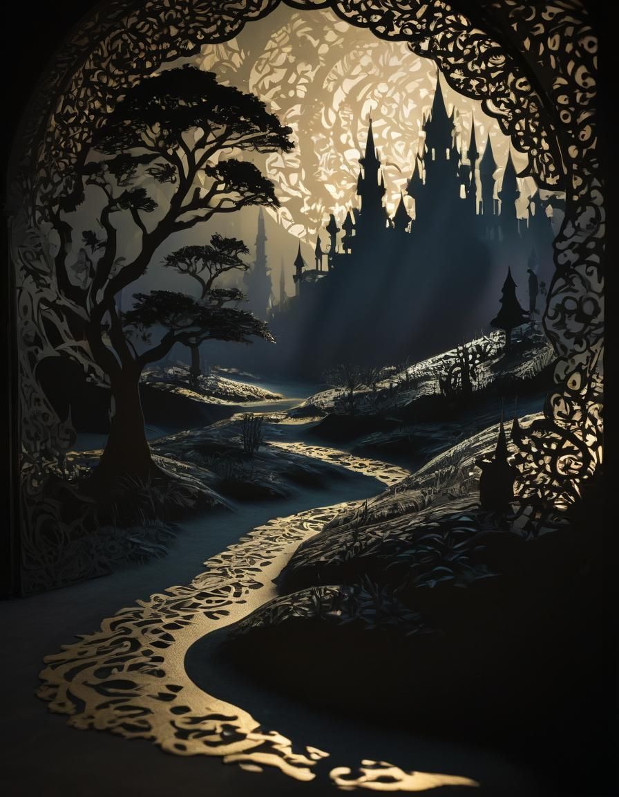 Fantasy Realm Shadow Play in High Resolution